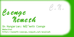 csenge nemeth business card
